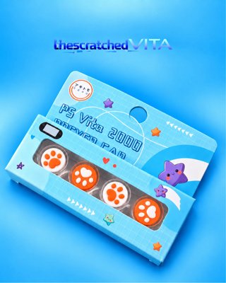 PS Vita rocker caps orange/white paw