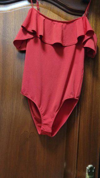 Body Rojo con Volantes