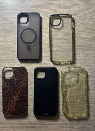 Lote de 5 Fundas para iPhone 15 Plus