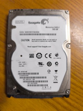 Disco Duro Seagate Momentus 500GB 2.5''