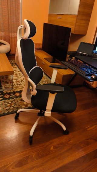 Silla Ergónomica Gamer - Blanco y negro