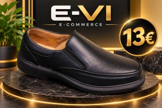 Zapatos E-VI Negros Tallas 40 hasta 44