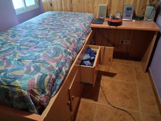 CAMA NIDO CON  ESCRITORIO INCORPORADO