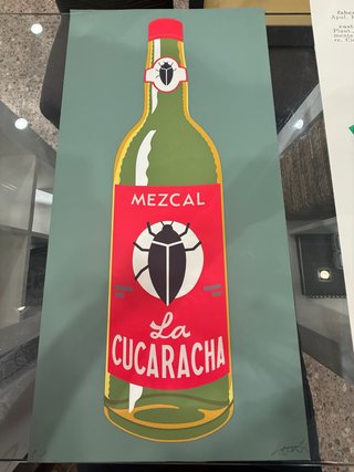 Serigrafía Joan Verdú - Mezcal La Cucaracha PA