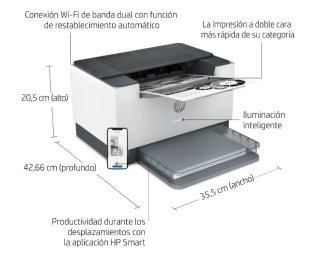 Impresora Láser HP LaserJet M209dw