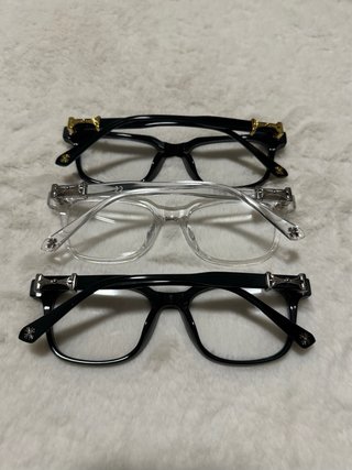 3x Occhiali Chrome Hearts Neri
