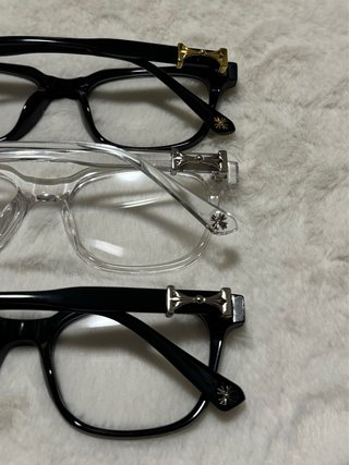 3x Occhiali Chrome Hearts Neri