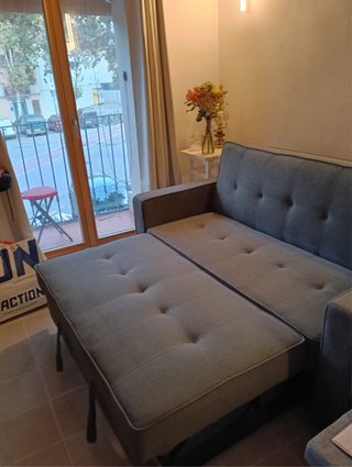Sofá Cama Gris 2 Plazas hay que venir a recogerlo