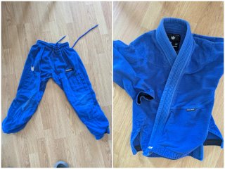 Kimono Jiu Jitsu Infantil Azul Talla M