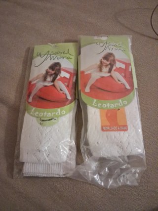 Leotardos Isabel Mora blancos T2 y T4