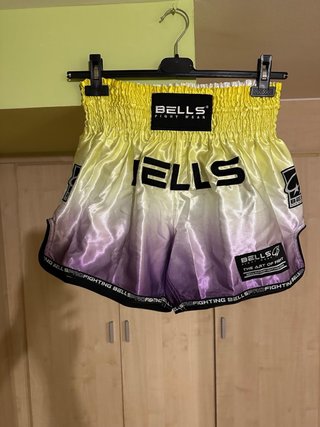 Pantalones cortos boxeo Bells degradado amarillo-m