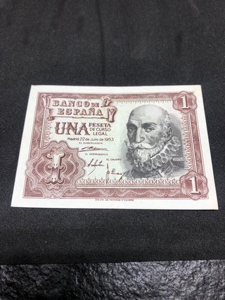 Billetes 1 Peseta Banco de España años: 48, 51, 53