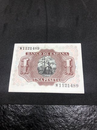 Billetes 1 Peseta Banco de España años: 48, 51, 53