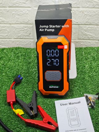 Arrancador Batería 21000A + Compresor 150 PSI