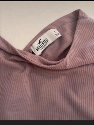 Camiseta Hollister S Cruzada Rosa