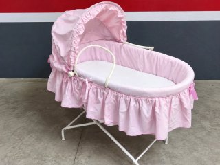 Moisés para Bebé Rosa con Capota