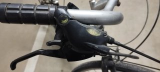 Bicicleta de paseo Decathlon negra