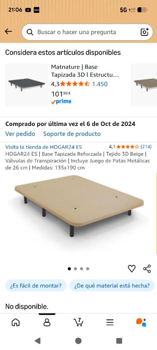 Base Tapizada 135x190 cm