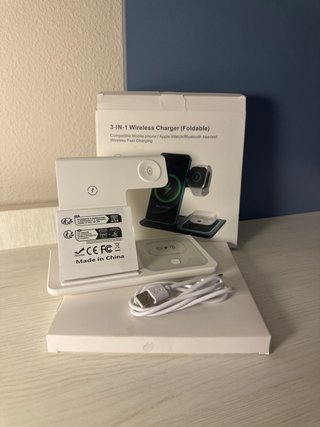 Cargador Inalámbrico 3 en 1 Plegable