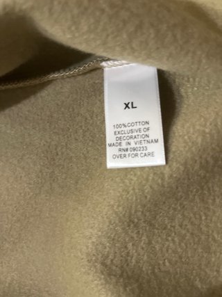 Sudadera Essentials Zip Caqui Talla XL