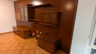 Mueble de pared de madera para salón