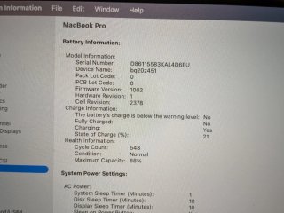 MacBook Pro m1 16GB/500 13'