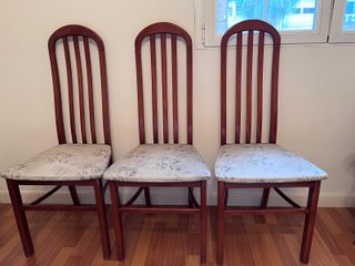 4 Sillas Comedor Madera Cerezo