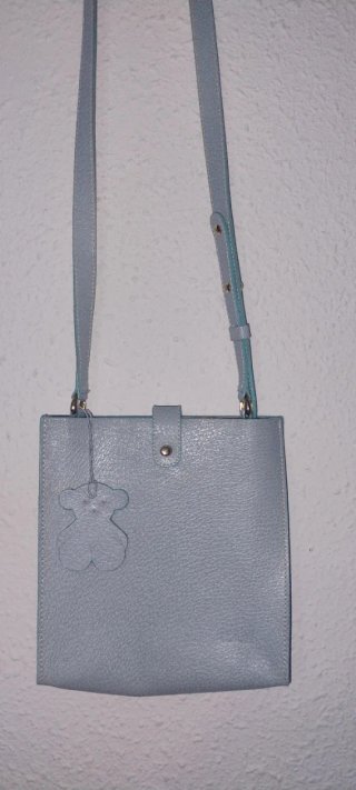 Bolso original Tous color Azul Claro solo 3 usos