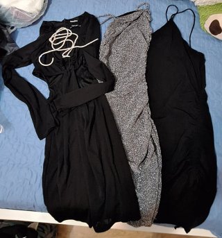 Lote de 3 vestidos de fiesta