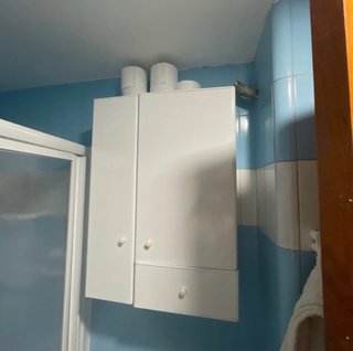 Armario de Pared Estrecho Blanco