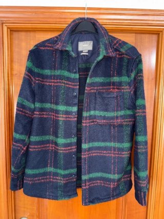 Sobrecamisa cuadros tartán Azul hombre M