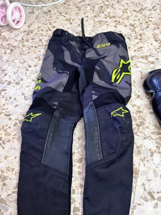 Lote de ropa de motocross Casco Motocross Azul y V