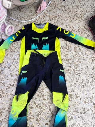 Lote de ropa de motocross Casco Motocross Azul y V