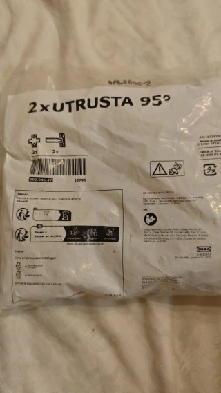 2 Bisagras IKEA UTRUSTA 95°