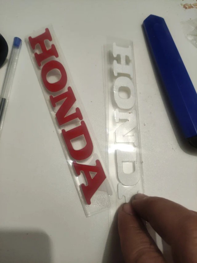 Pegatinas Honda Rojas y Blancas (4 uds)