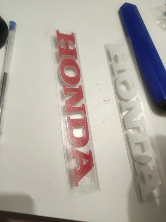 Pegatinas Honda Rojas y Blancas (4 uds)