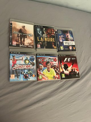 Lote 6 Giochi PS3: Call of Duty, L.A. Noire