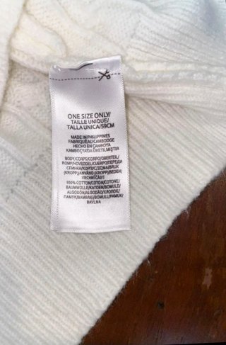 Maglione Ralph Lauren Bianco a Trecce