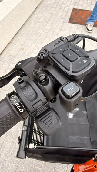 Bicicleta Eléctrica Cargo Plegable Naranja