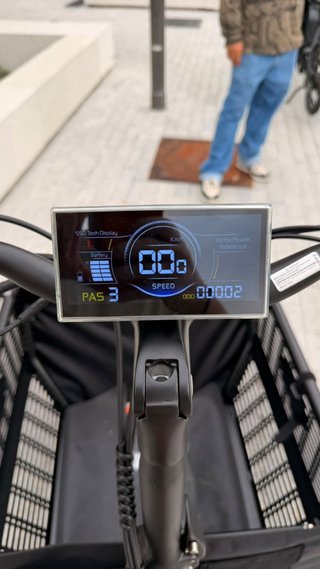 Bicicleta Eléctrica Cargo Plegable Naranja