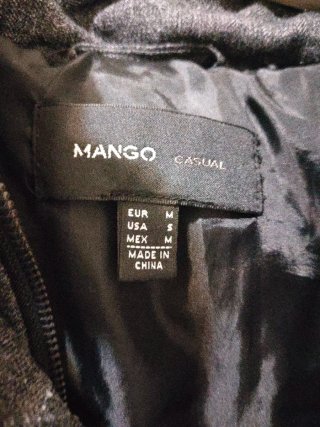 Chaqueta de plumas Mango gris talla M