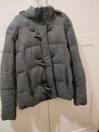 Chaqueta de plumas Mango gris talla M