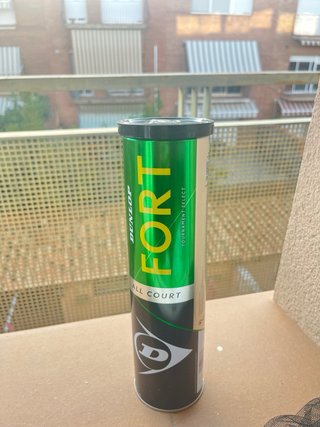 Bote 4 pelotas tenis Dunlop Fort.