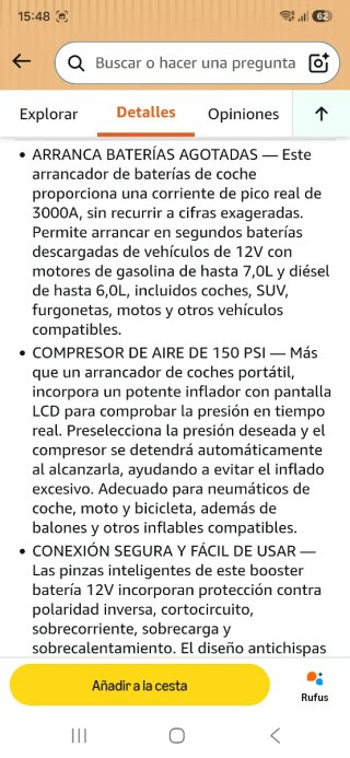 Arrancador y Compresor de Aire nuevo a estrenar