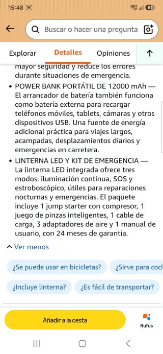 Arrancador y Compresor de Aire nuevo a estrenar