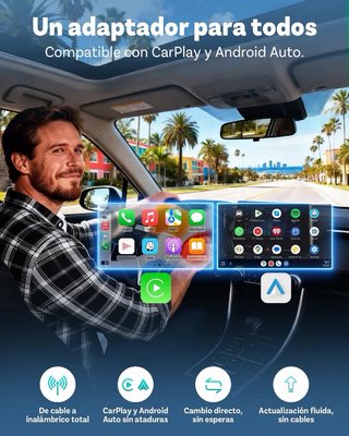 OTTOCAST Mini Pico CarPlay y Android Auto