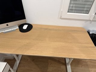 Mesa escritorio madera y metal