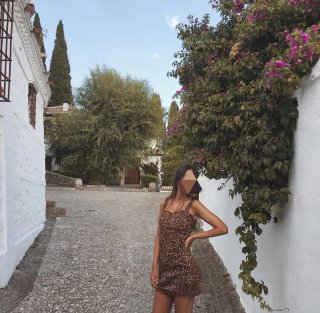 Vestido estampado animal print
