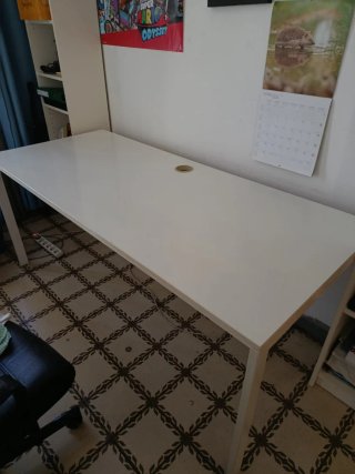 Escritorio Ikea blanco madera