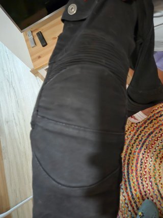 Pantalón de Moto para Mujer Negro talla 38